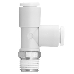 Té mâle en bout 10-KQ2Y (mastic), raccord instantané
