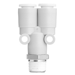 Branche 10-KQ2U (mastic), raccord instantané