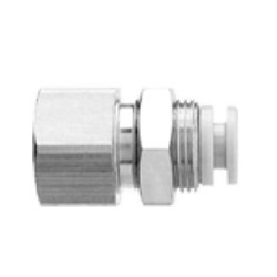 Raccords enfichables / Connecteur Push In / Résistant à la flamme / Série KR-W2 avec filetage intérieur pour raccord passe-cloison KRE-W2