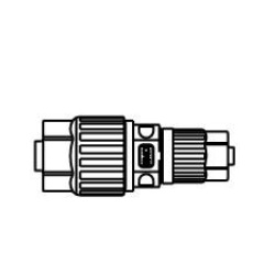 Raccords en fluoropolymère / Raccords de tuyauterie en fluoropolymère / Série LQ3 / Raccord réducteur / Taille métrique