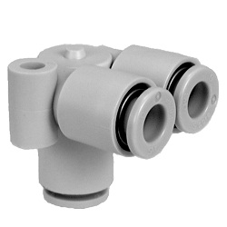 KGLU-00, Raccord instantané, acier inoxydable 303, union triple parralléle