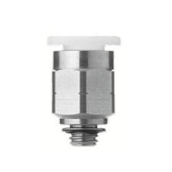 KQ2H, Raccord instantané, usage général, raccordement fileté tube-mâle, connecteur mâle