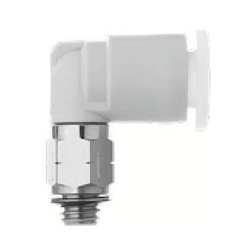 KQ2L, Raccord instantané, usage général, raccordement fileté tube-mâle, coude mâle