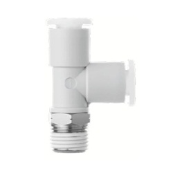 KQ2Y, Raccord à une touche, usage général, connexion filetée tube-mâle, té mâle