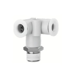 Raccord rapide (passe-tuyau) / Acier inoxydable / Série KQ2-G / Raccord triangulaire / KQ2D-G