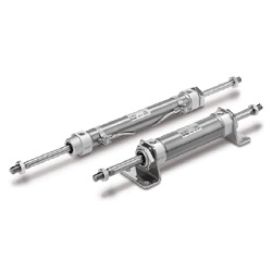 Vérin pneumatique, double effet, tige traversante- C(D)M2W-Z