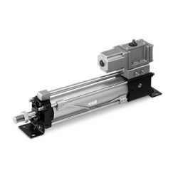 Vérin pneumatique à distributeur intégré, double effet, Série CVS1