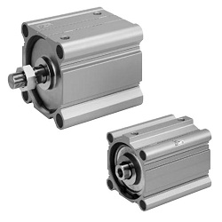 Vérin compact directive ATEX grand diamètre, double effet, simple tige, Série 55-CQ2 ATEX catégorie 2