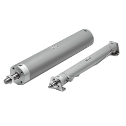 Vérins pneumatiques standards double effet / simple tige Série CG1 hydropneumatique
