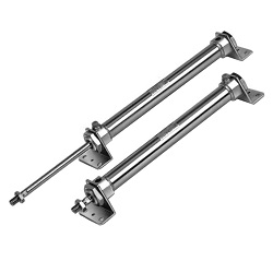 Vérin pneumatique à raccord rapide intégré, type standard, simple effet, rappel/extension par ressort, Série CM2