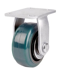 Roulette thermorésistante pour charges lourdes (roue en uréthane) fixe