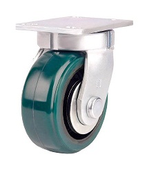 Roulette thermorésistante pour charges lourdes (roue en uréthane) pivotante