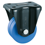 Roulettes sur support pour charges lourdes à profil abaissé sans butée (modèle à double roue) K-558-W