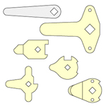 Plaque de fixation AC-25-S