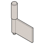 Charnières amovibles / non perforées / asymétriques / roulées / acier inoxydable / B-1543-A / TAKIGen