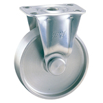 Roulettes sur support pressées en acier inoxydable sans butée K-1304R