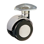 Roulette pivotante avec double roue sans butée K-200MY