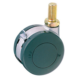 Roulettes pivotantes avec double roue et vis avec butée K-200GNS