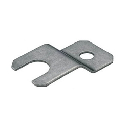 Plaque de butée à pied à boulon de réglage, acier inoxydable