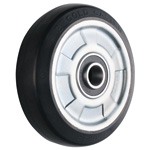Roulettes spéciales, roues série W, roues en caoutchouc pour charges moyennes  (W-RB) (roulettes or / Gold Casters)