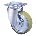 Roues en polyuréthane PA à palier à rouleaux chargé, modèle à rail 100HB-PA de niveau lourd pour poids (roulette d'emballage)
