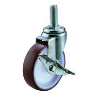Roulette pivotante SUS-ET-S, type à visser (avec butées)