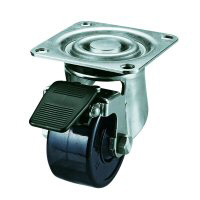 Roulette pivotante SUS-HG-S, modèle plat (avec butées)