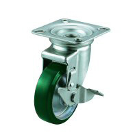 Roulette pivotante J-S, modèle plat (avec butées)