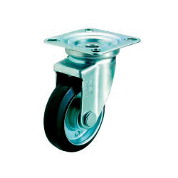 Roulette pivotante J, modèle à plaque
