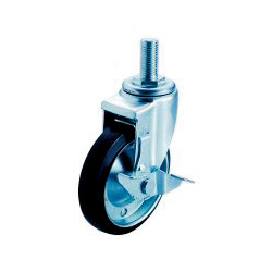 Roulette pivotante SJT-S, modèle à visser (avec butées)