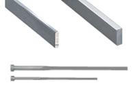 Éjecteurs plats / forme de tête au choix / HSS / position arrondi au choix / dimensions configurables