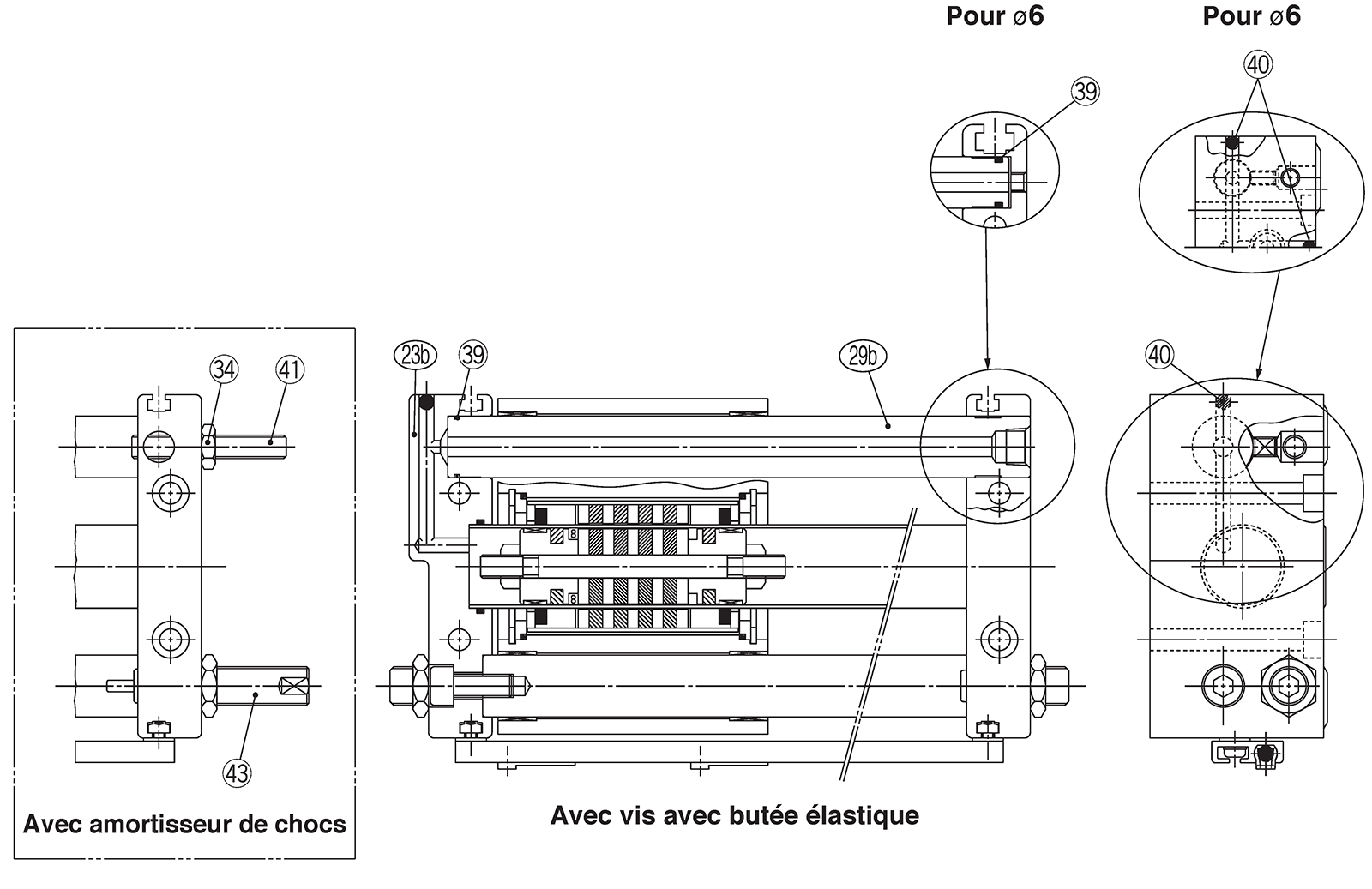 Schéma de structure CY1SG / type à tuyauterie centralisée